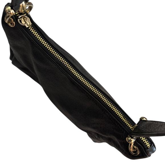 Coach Black Pebbled Leather Mia Shoulder Bag Purse F73196 - Picture 3 of 10